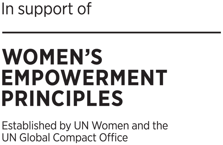 The United Nations Women's Empowerment Principles logo - has committed to the program.
